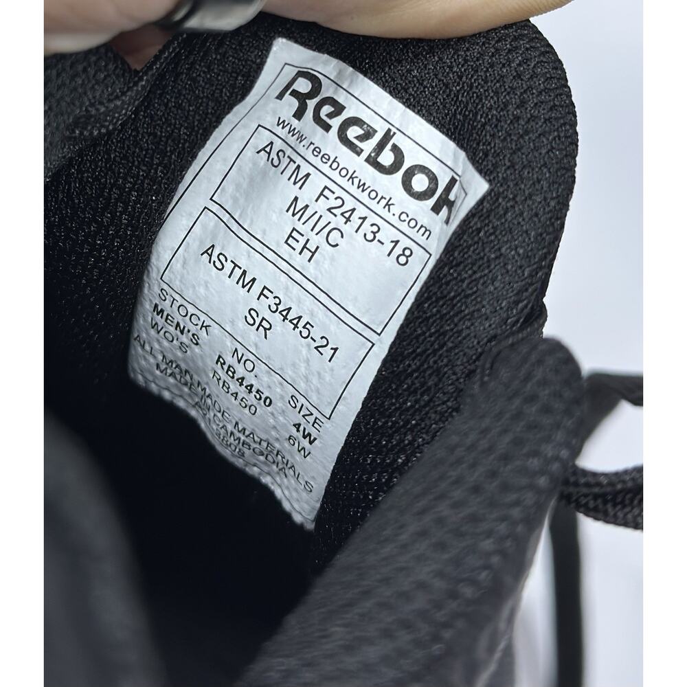 Reebok Womens Speed TR B/W Work & Safety Shoes Size 6 Wide ASTM F2413 M/I/C EH - Picture 7 of 11